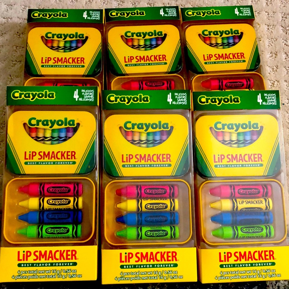 6 Crayola Lip Smackers Stocking Stuffers
